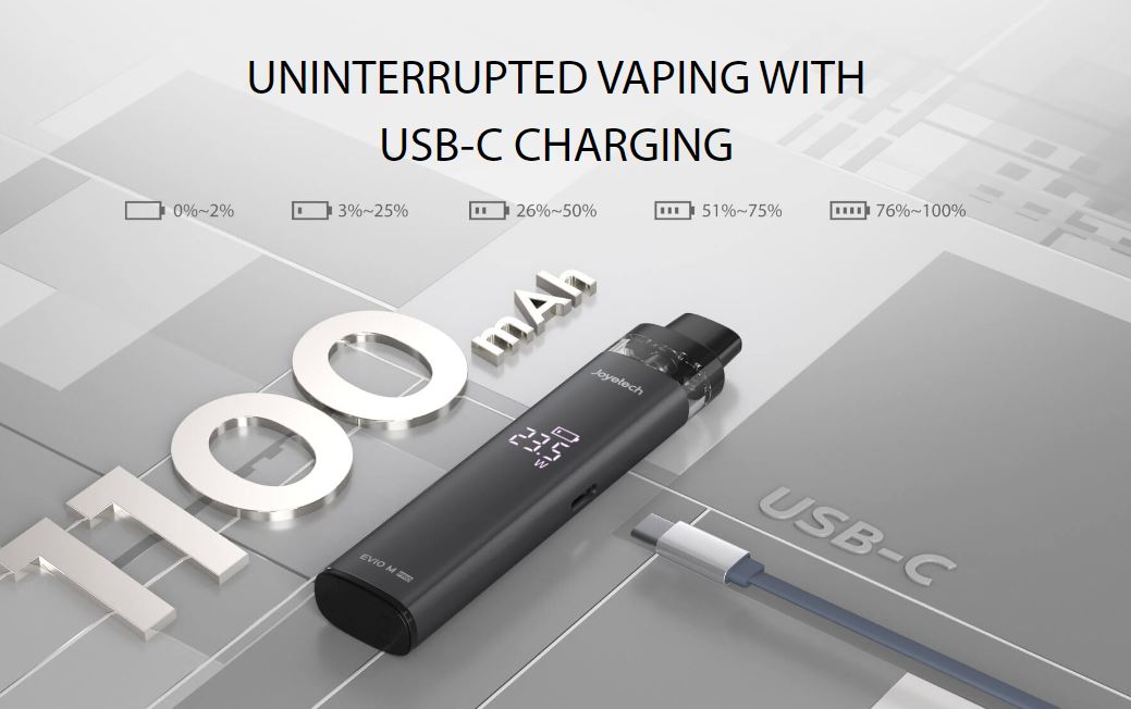 Joyetech EVIO M PRO - Fast Charging USB-C